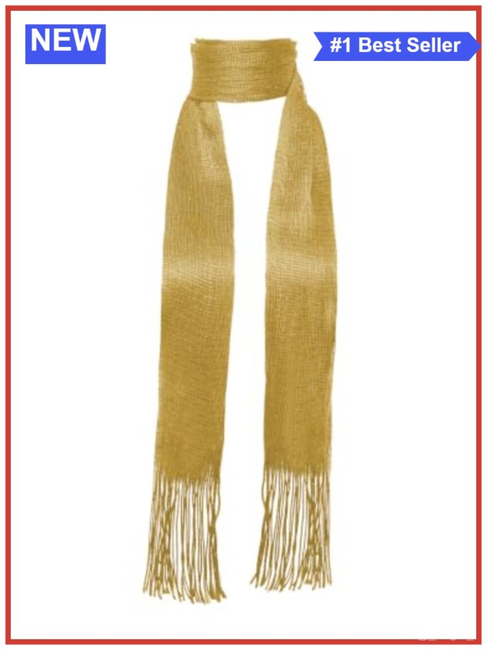 Sparkly Tassel Scarf Lightweight Polyester Thin Party Club Prom